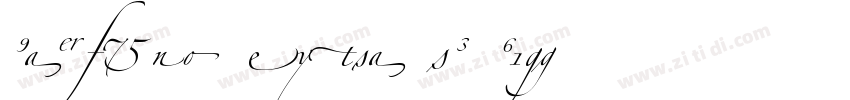 Zapfino Extra LT W1G字体转换 Zapfino Extra LT W1G字体转换